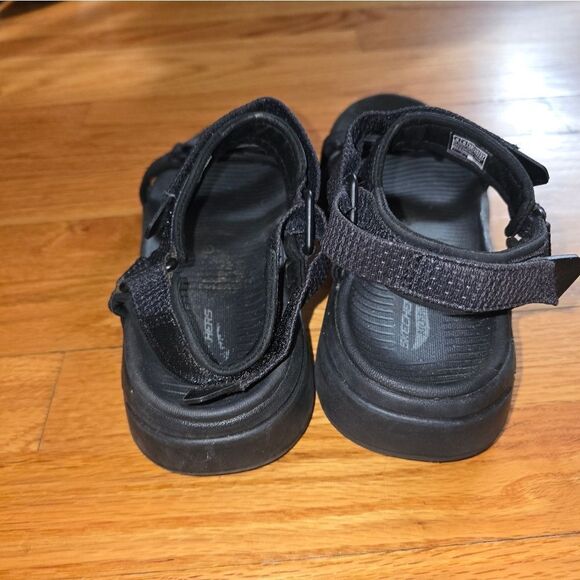 Skechers Black Slingback Sandals Womans Size 8 - Picture 4 of 6